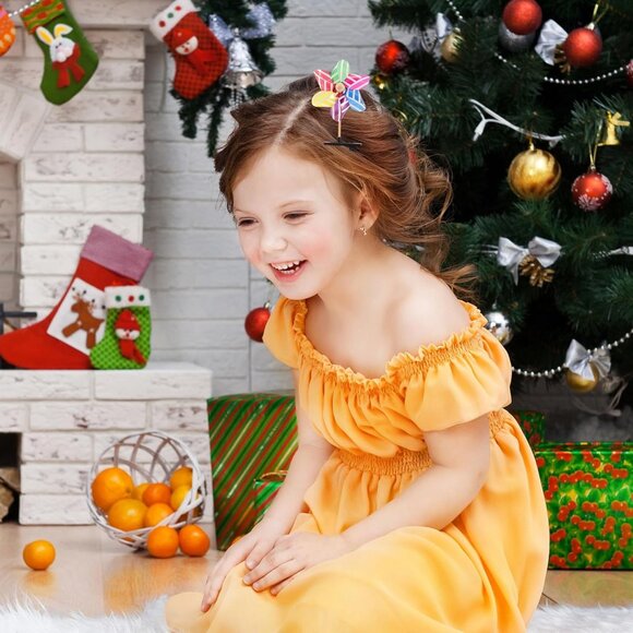 Metal Hair Clips 96pcs Windmill Hairpin Barrettes Stylish Hair Accessories for G - Picture 8 of 9